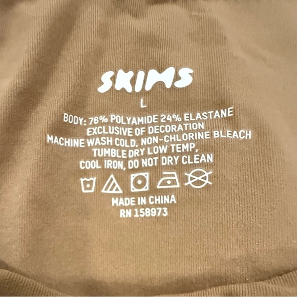 Skims Bodysuit Camel Color Size L - Picture 3 of 3